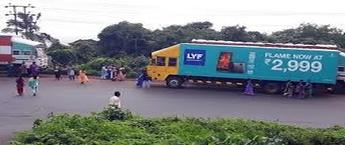 Vapi-Lucknow Highways truck Advertising Agency, Vapi-Lucknow Highways Truck ads,Vehicle Advertising in India